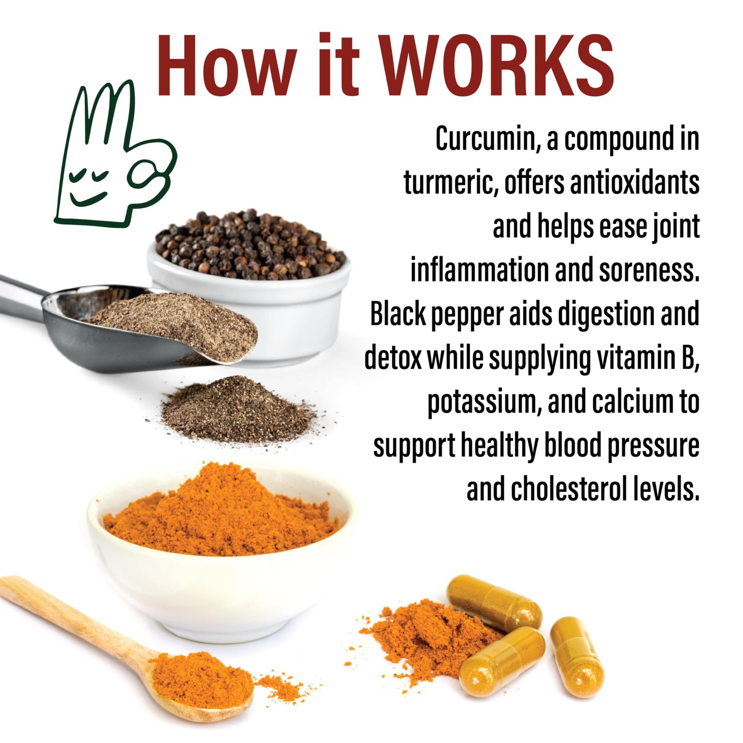 Plant Therapy Turmeric Black Pepper Supplement Capsules, 120 Vegetarian Capsules