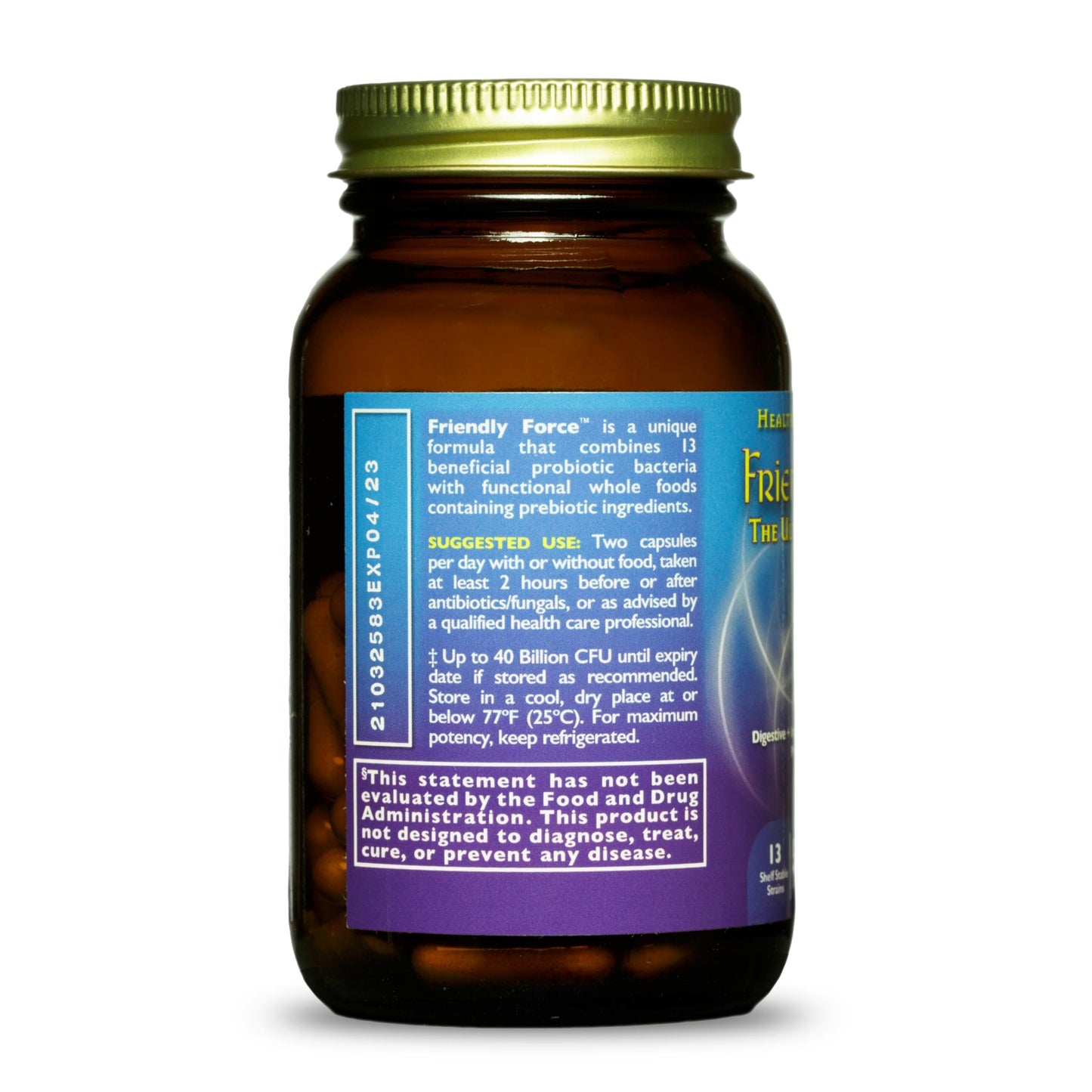 HEALTHFORCE SUPERFOODS Friendly Force Capsule, 60 Count