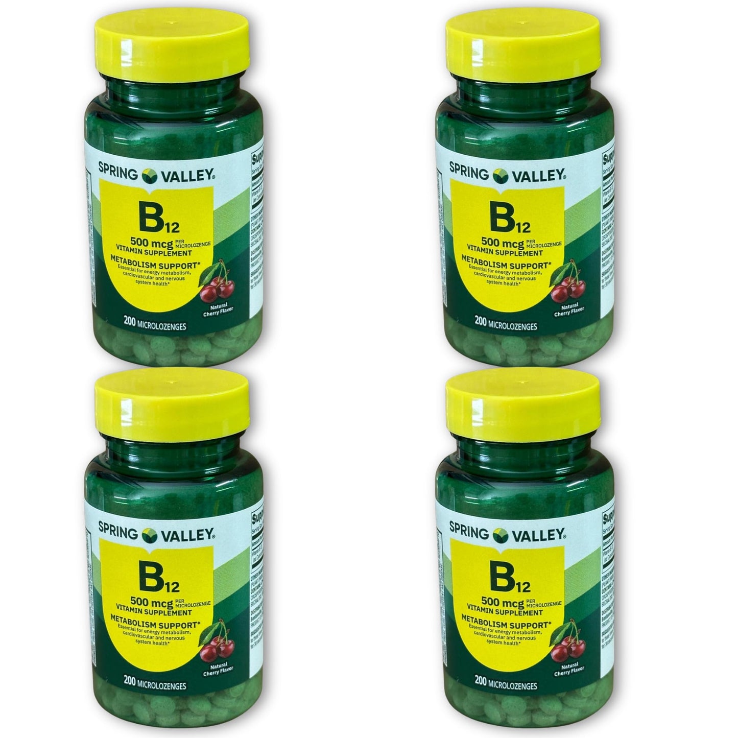 Fusion Shop Store Vitamin B12 500 mcg Sublingual Microlozenges, 200 Count