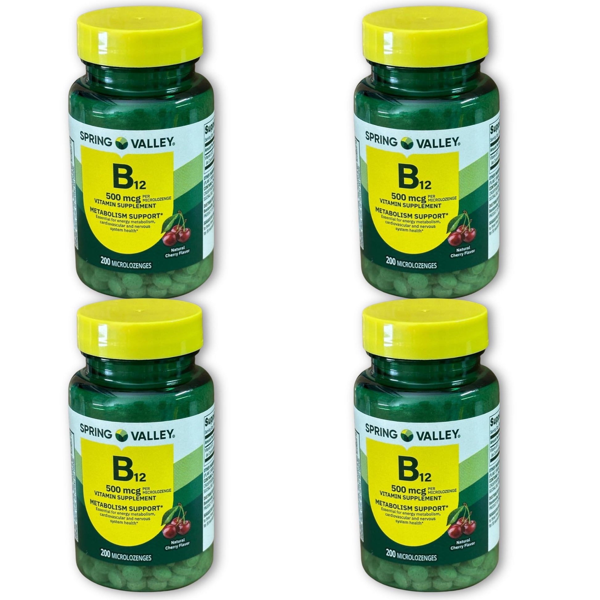 Fusion Shop Store Vitamin B12 500 mcg Sublingual Microlozenges, 200 Count