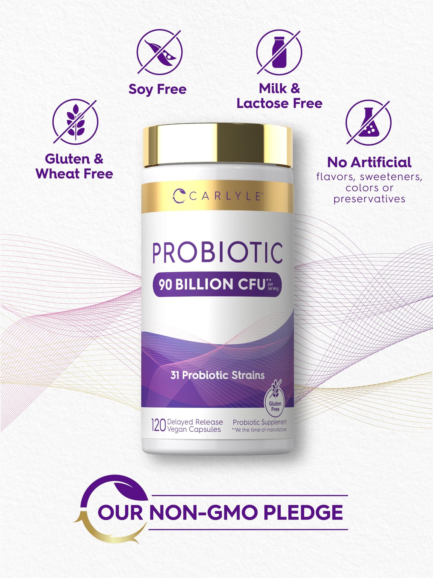 Carlyle Probiotics for Women and Men 120 Capsules