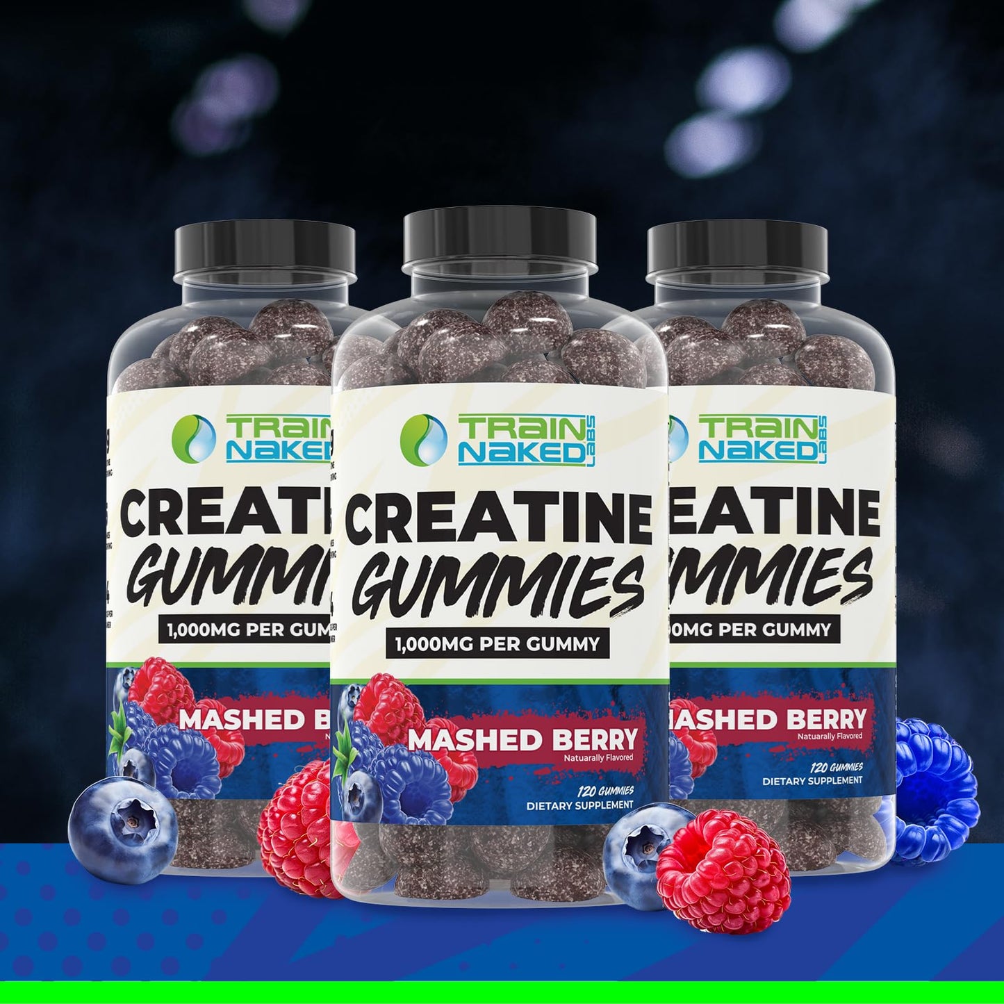 Train Naked Labs Creatine Gummies 120 Count