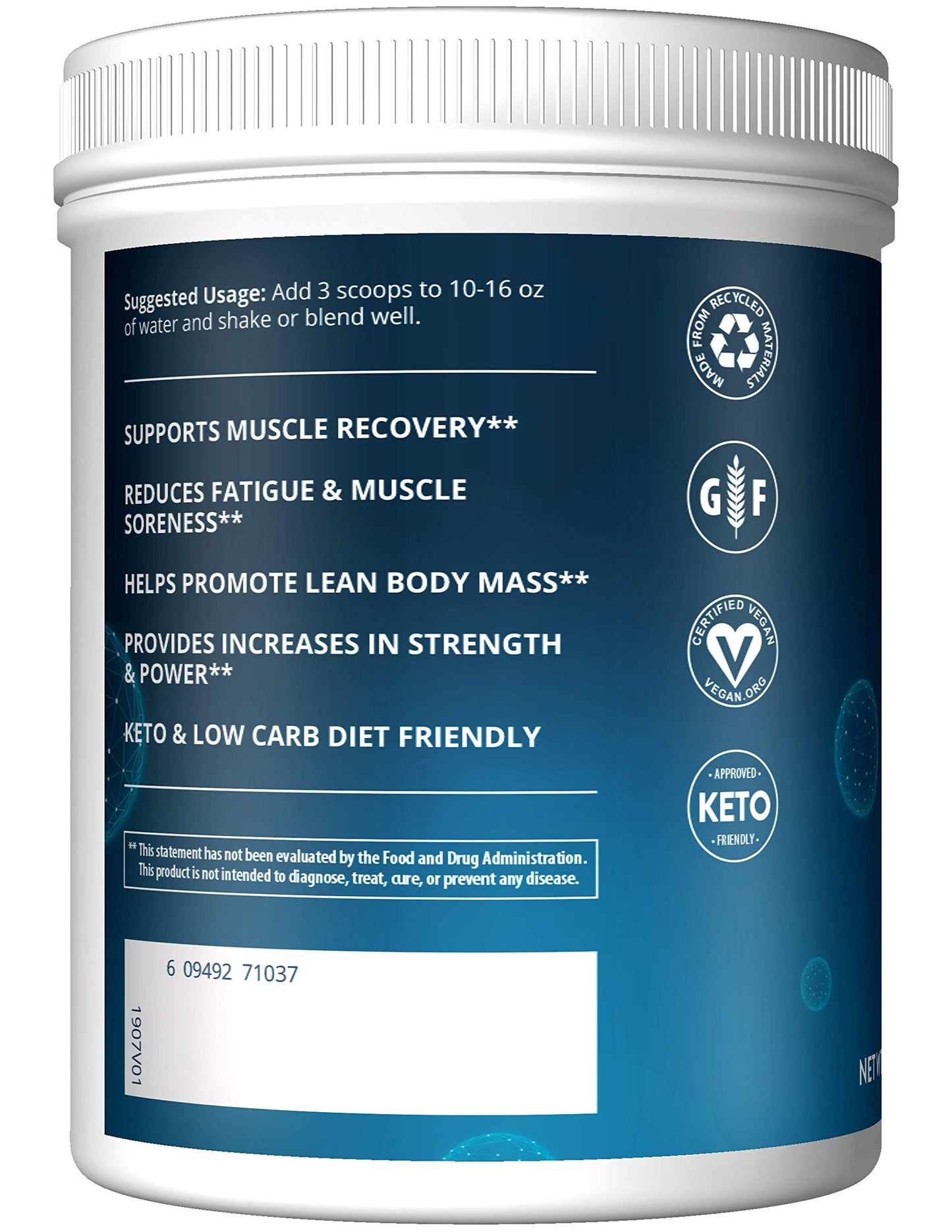 MRM BCAA+G Reload Post-Workout Recovery Powder 29.6