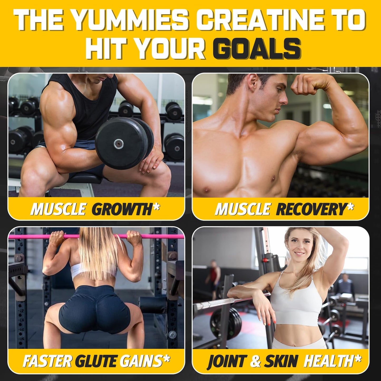 Moursope Creatine Monohydrate Gummies 180 Count
