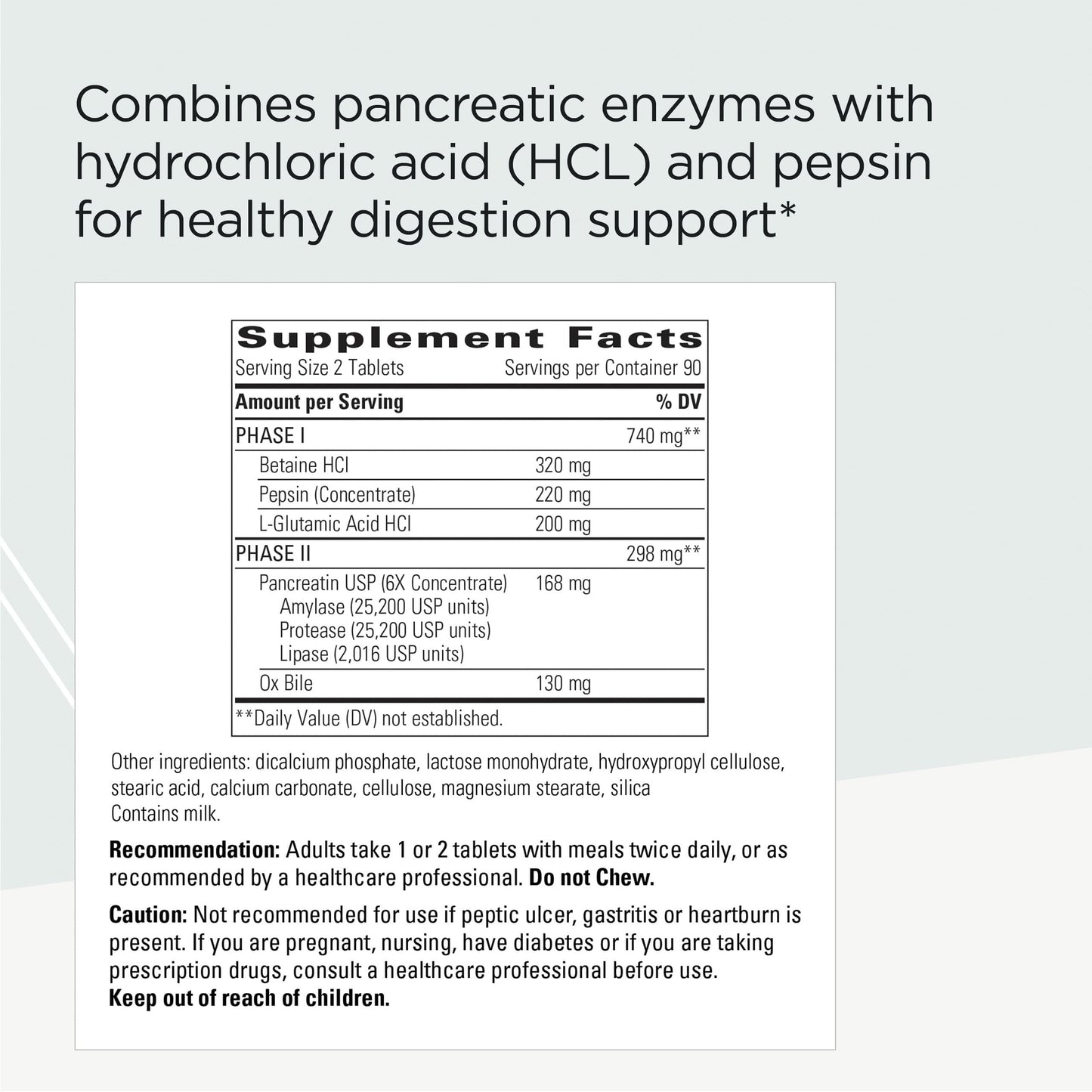 Integrative Therapeutics Panplex 2-Phase Daily Supplement for Digestive Health and Intestinal Tract Support Tablets, 180 Count