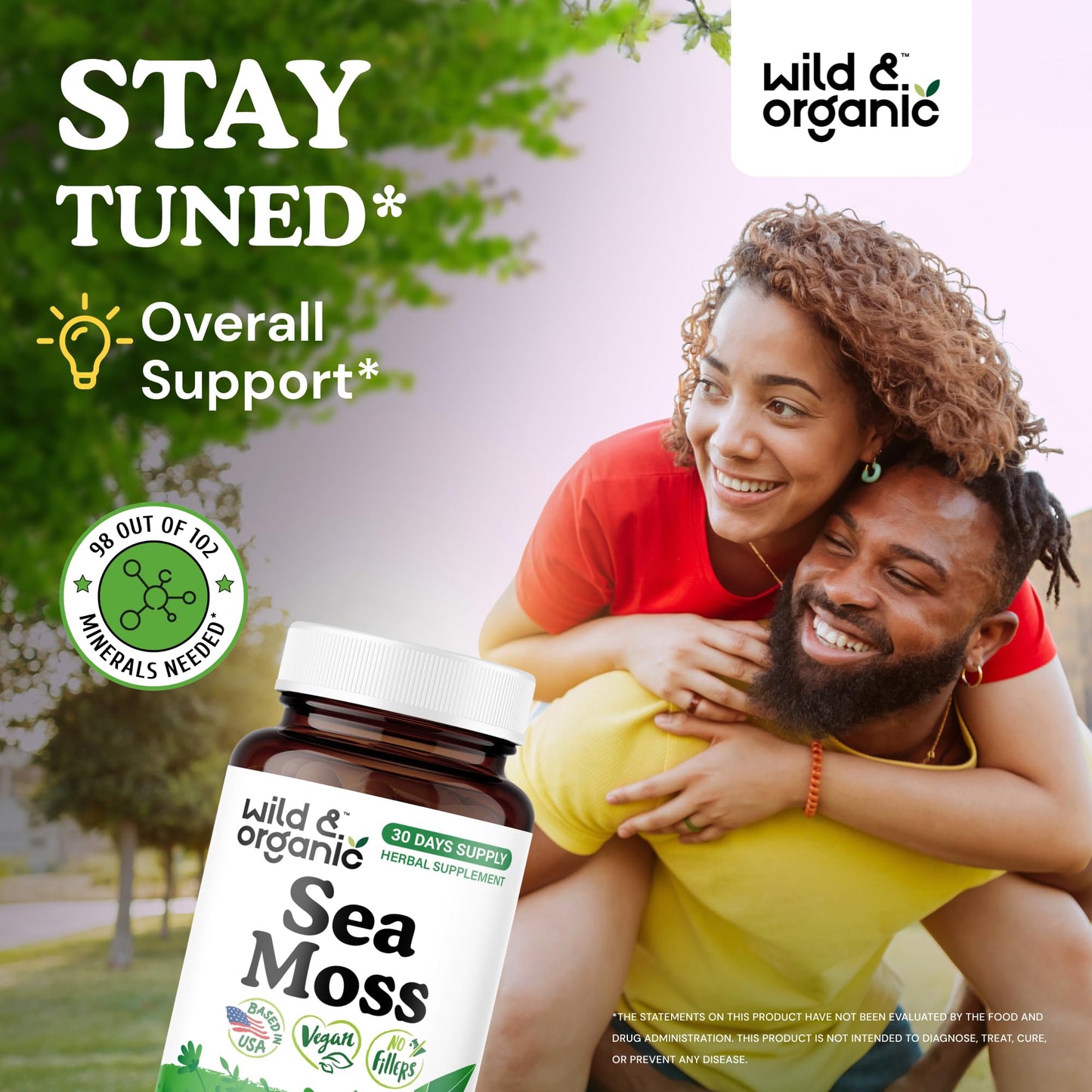 Wild & Organic Sea Moss Capsules - Capsule, 60 Count