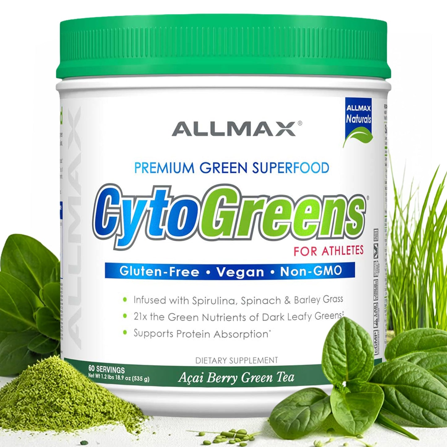 ALLMAX CytoGreens Super Greens Powder 18.9 oz