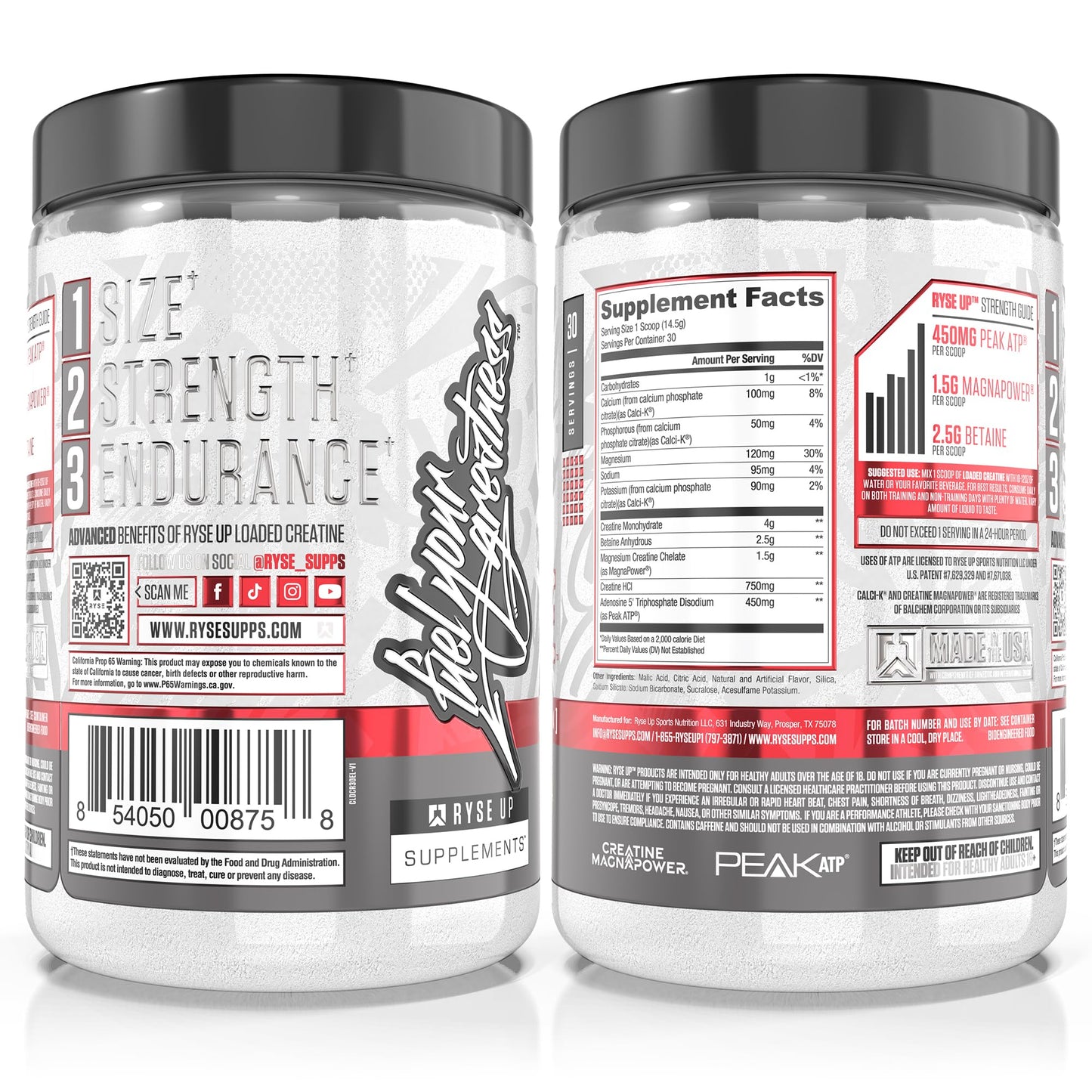 RYSE Up Supplements Loaded Creatine Powder 11.32 oz
