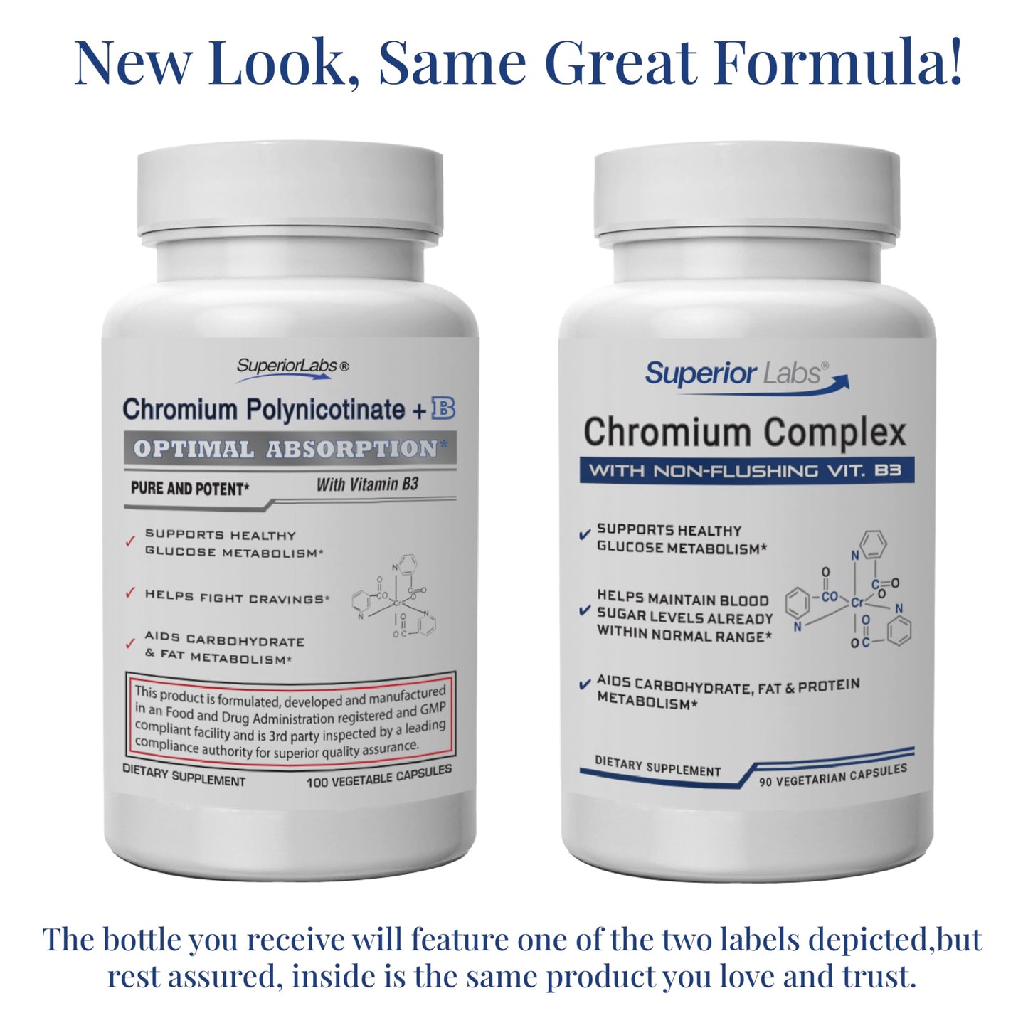 Superior Labs Chromium Complex 200mcg Niacin-Bound Capsule, 100 Count