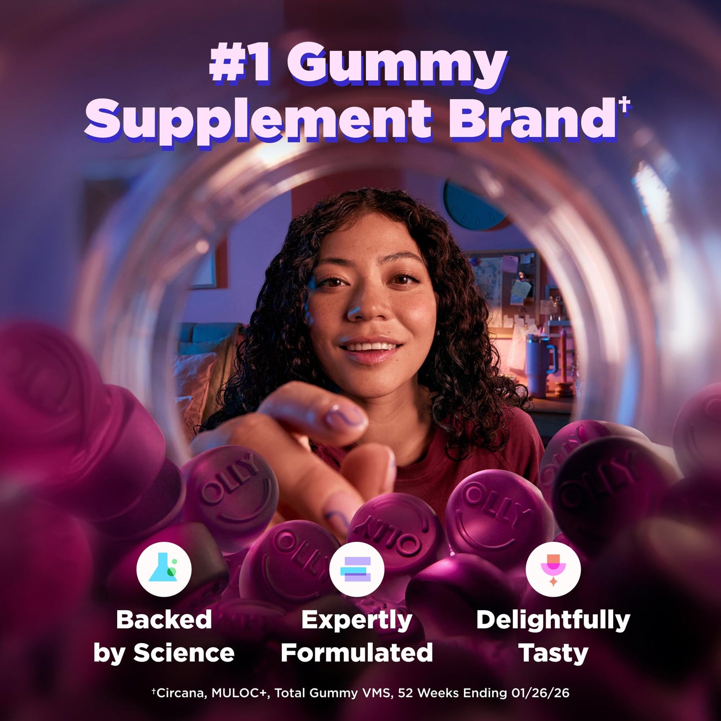 OLLY Sleep Immunity Melatonin Gummy with Vitamin C, Zinc, Echinacea, 3mg Melatonin, Immune and Sleep Support, Berry, 36 Gummies