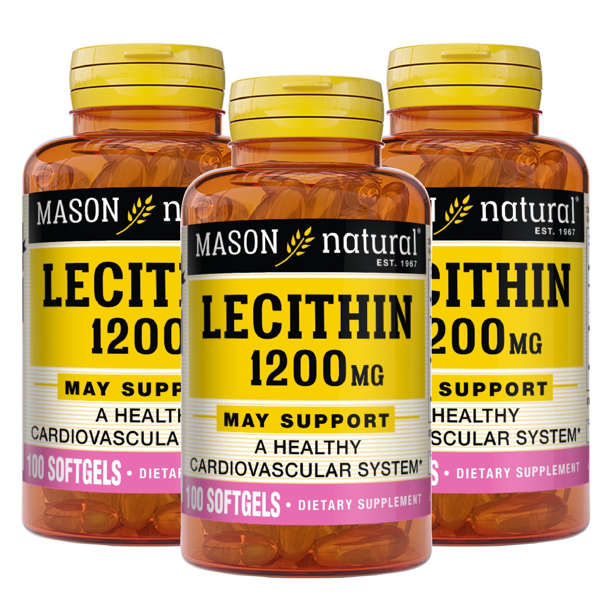 MASON NATURAL Lecithin 1200MG Softgels 300
