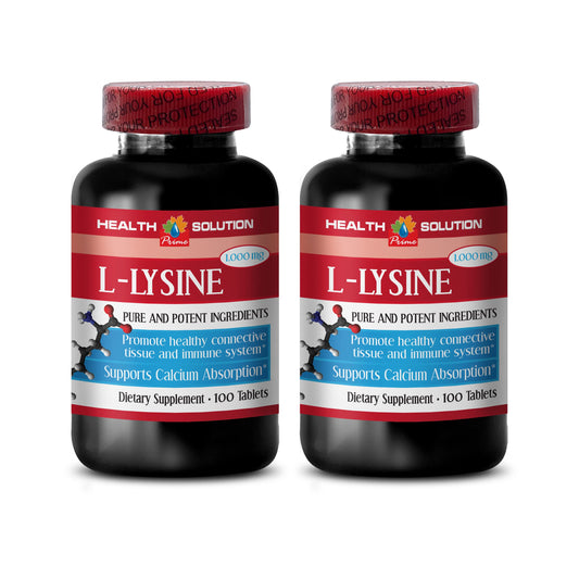 Health Solution Prime L-Lysine 1000 mg, 200 Capsules