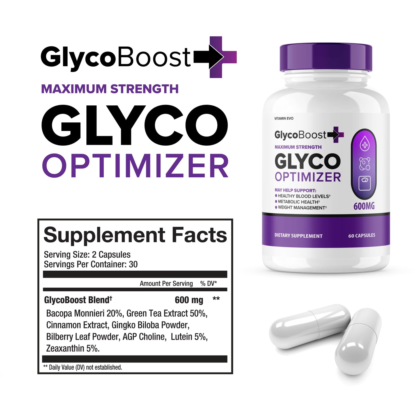 Vitamin Evo GlycoBoost 60 Capsules