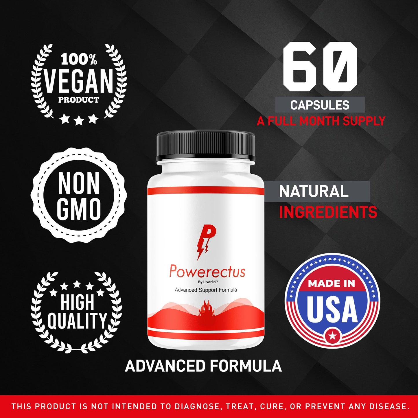 LIVORKA Powerectus Capsules, 180 Capsules