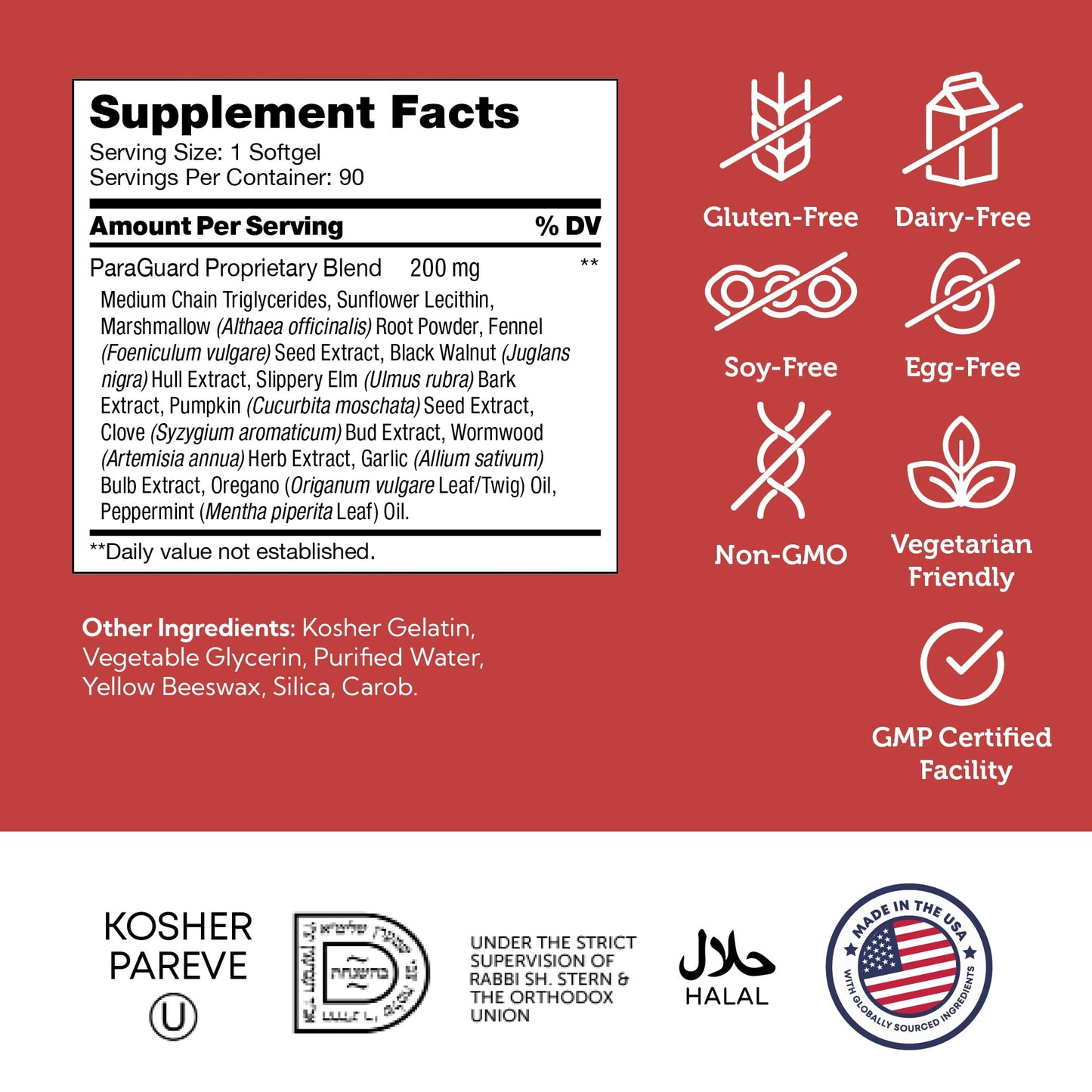 Zahler ParaGuard Cleanse Capsules 90 Count