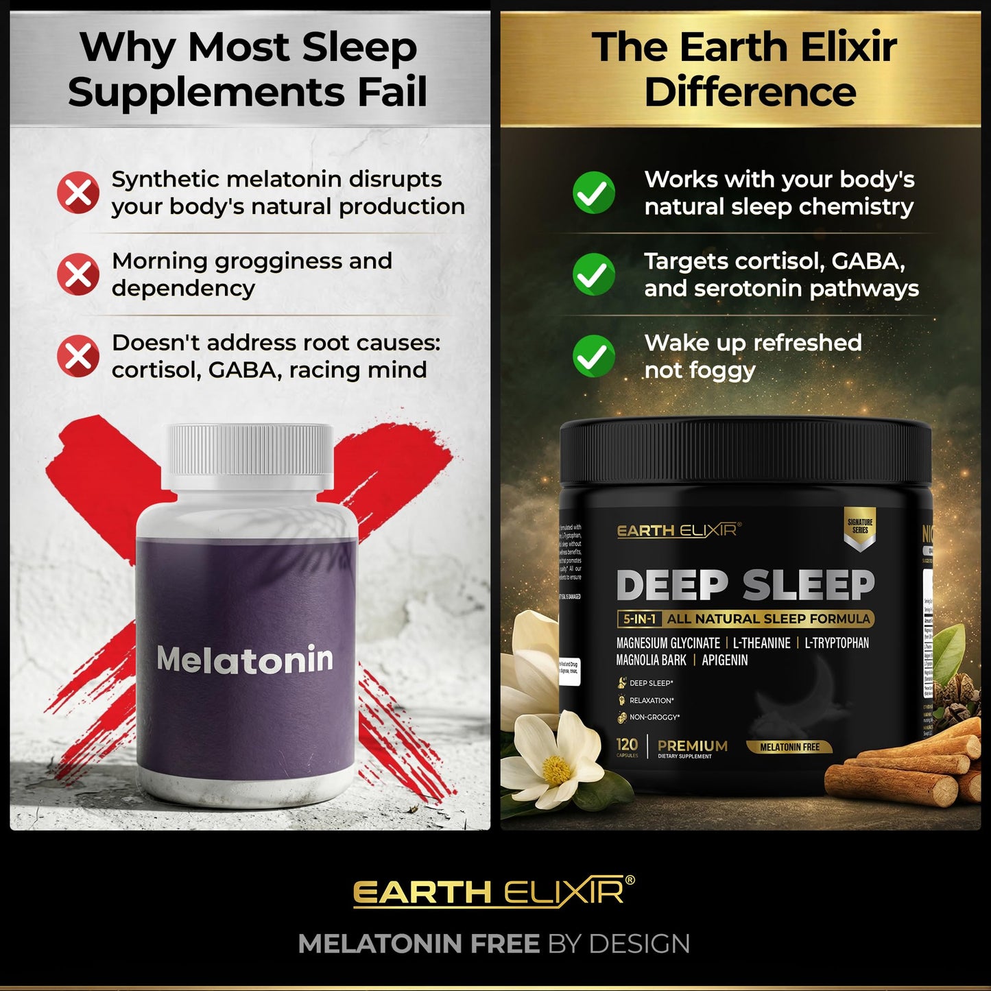 Earth Elixir Deep Sleep Capsules 90 Count