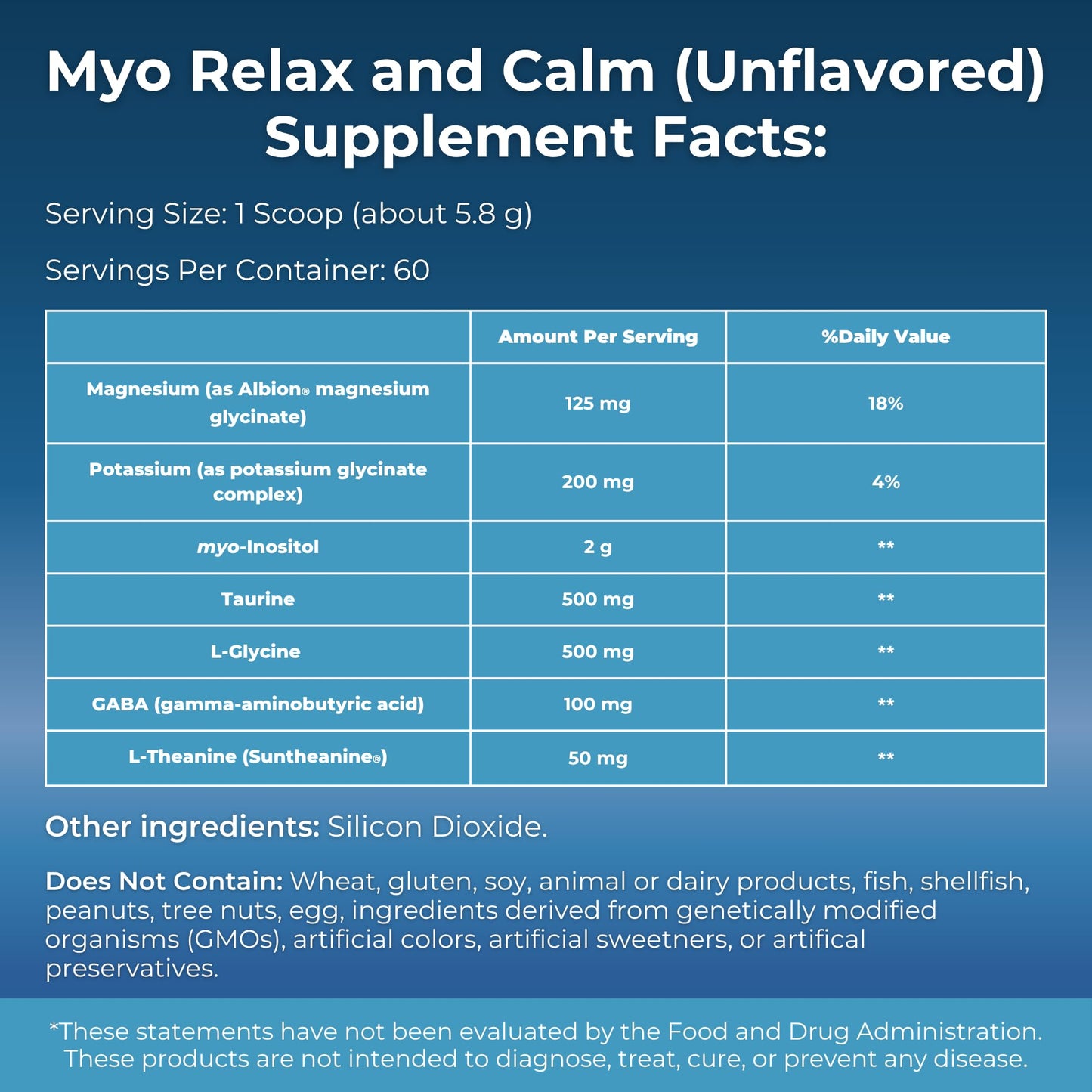 MYOXCIENCE Myo Relax & Calm Powder 8.25 Ounce