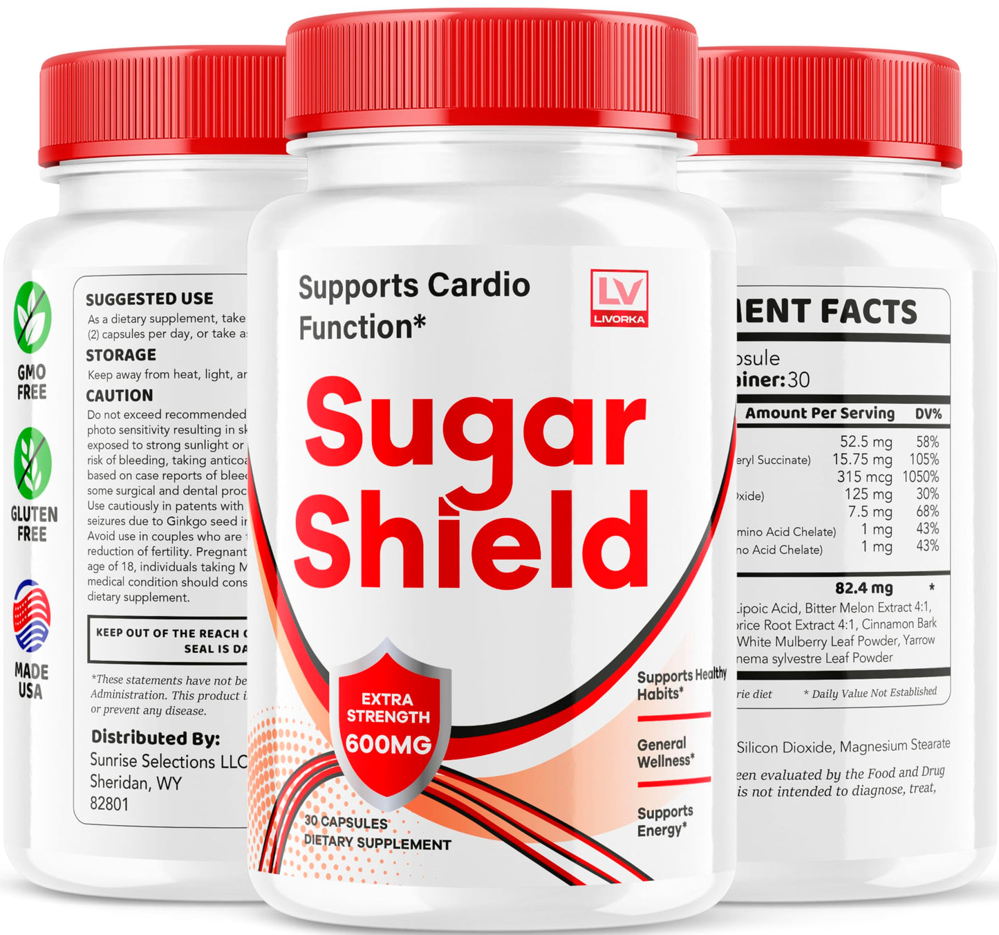 LIVORKA Sugar Shield Blood Support Capsules, 60 Capsules
