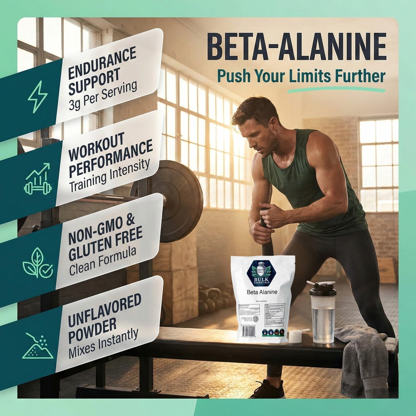 Bulk Essentials Beta Alanine Powder 35.27 oz