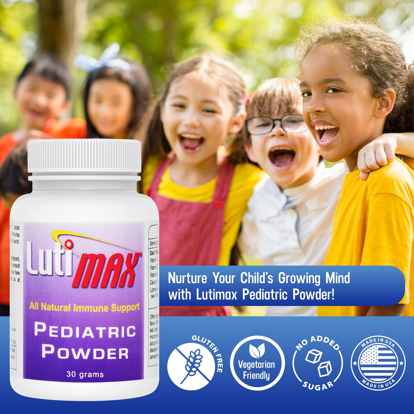 Luti Lutimax Pediatric Powder Brain Supplement with Luteolin & Rutin for Kids 60