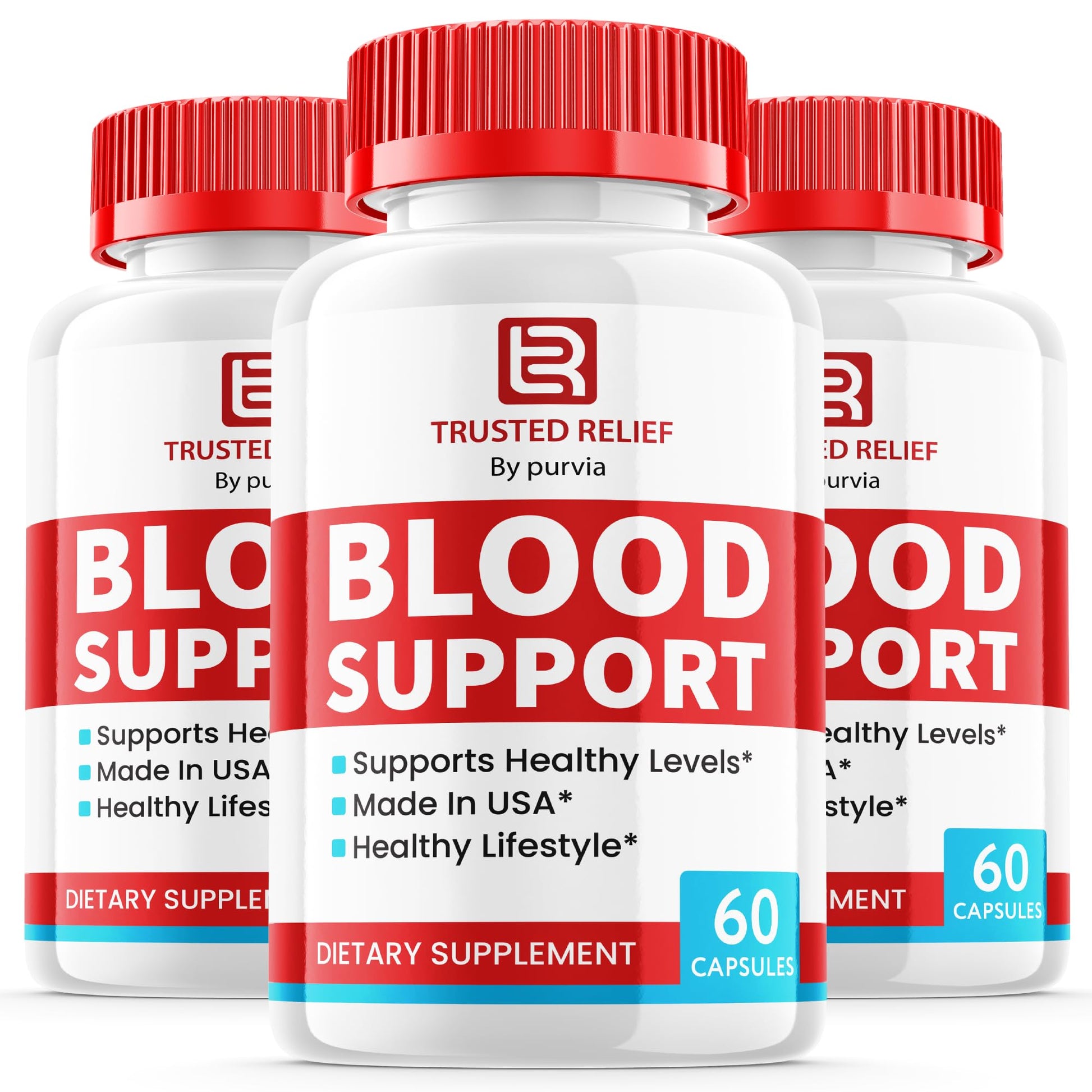 Purvia Trusted Relief Blood Support Capsules, 180 Capsules