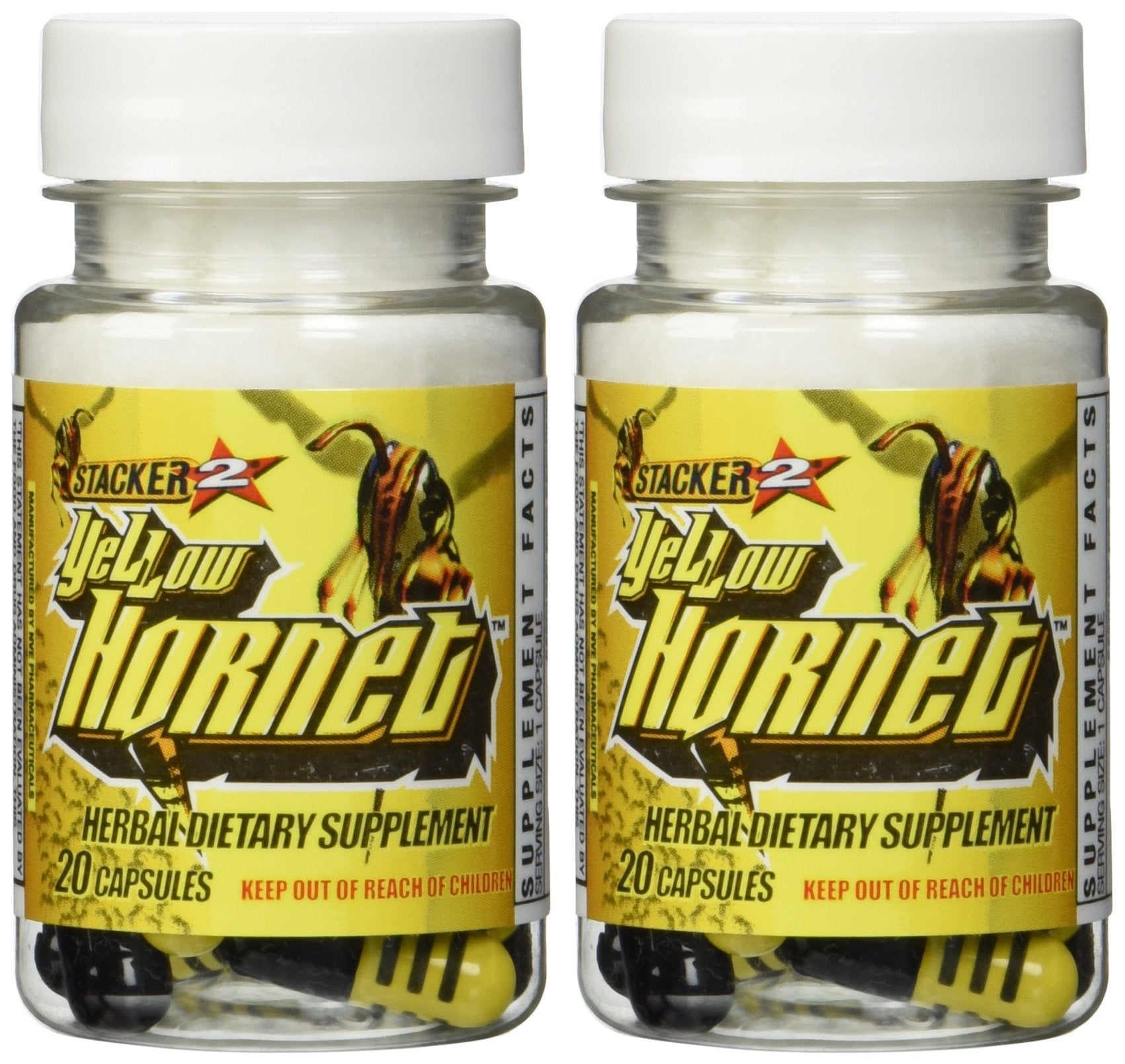STACKER 2 Yellow Hornet Ephedra Free Capsules 40 Capsules