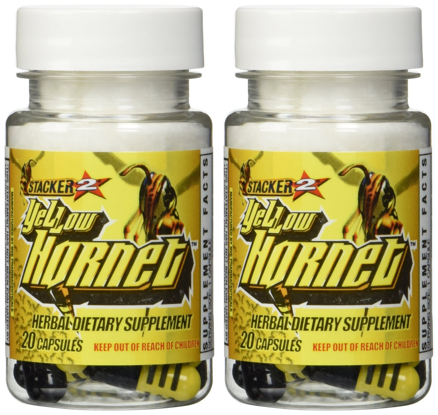 STACKER 2 Yellow Hornet Ephedra Free 40 Capsules