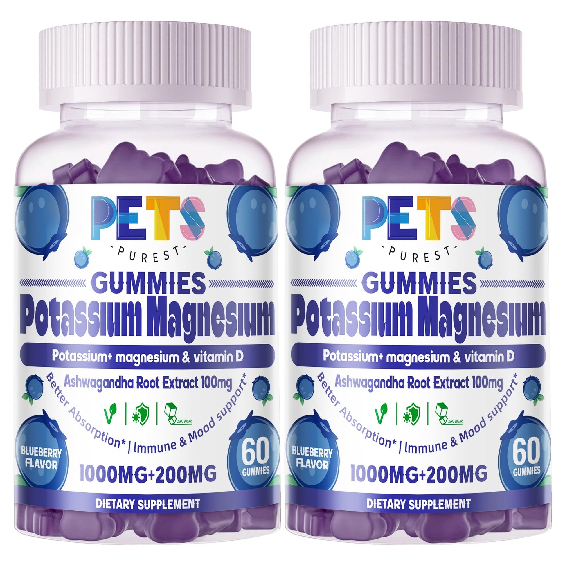 Pets Purest Potassium Magnesium Gummies, 120 Count