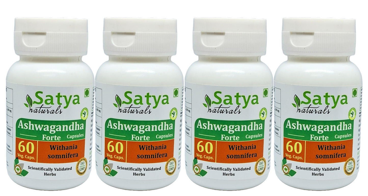 Satya Naturals Ashwagandha Forte Capsules 500 mg, 240 Capsules