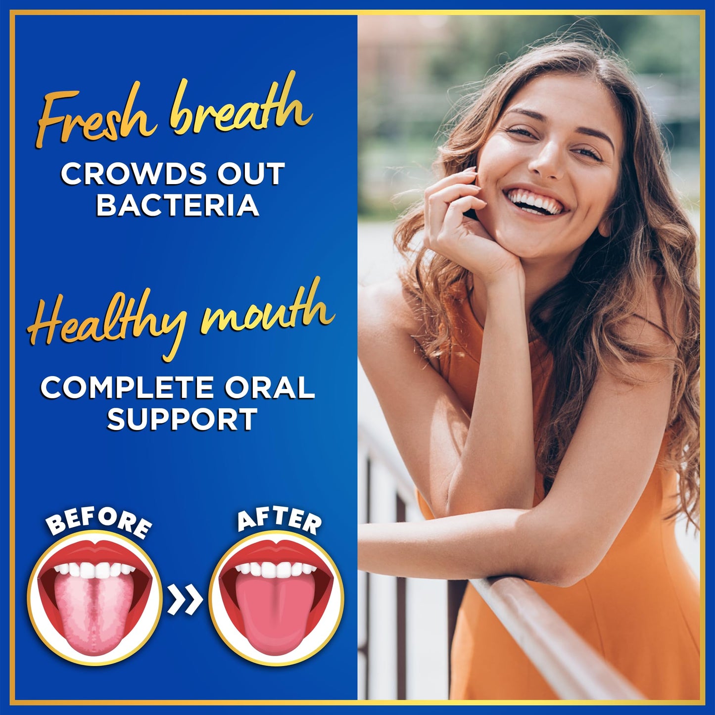 WINDSOR BOTANICALS Dental Probiotics for Teeth and Gums, 3BN CFU Lactobacillus Salivarius Acidophilus Tablets, 270 Chewable Tablets