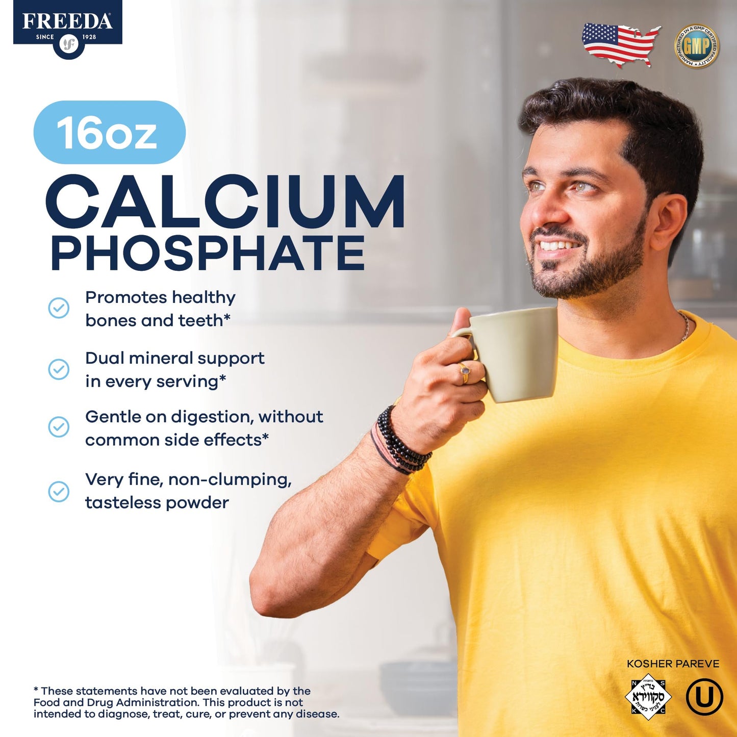 Freeda Calcium Phosphate Powder, 16 Ounce