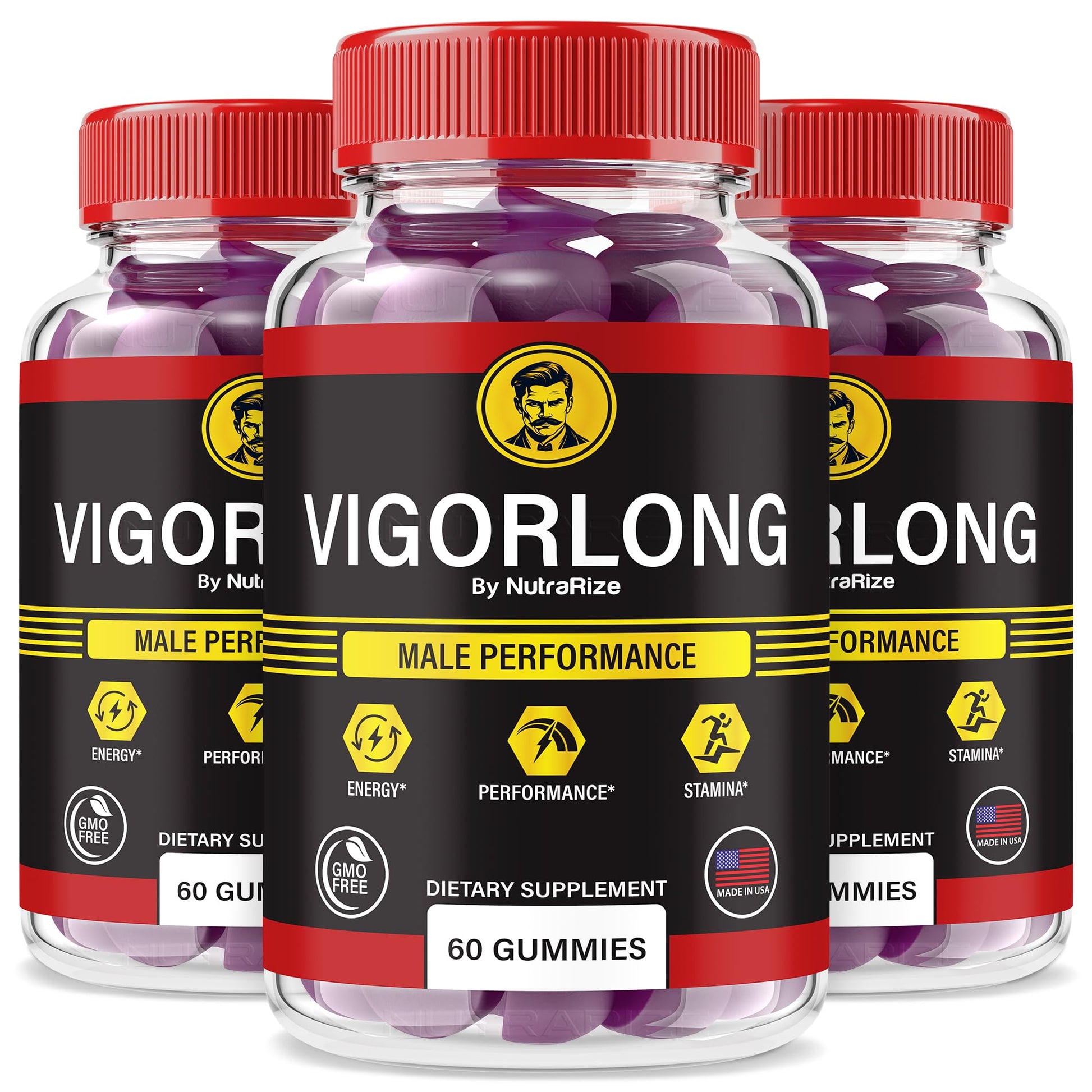 NutraRize VigorLong Gummies for Men, 180 Gummies