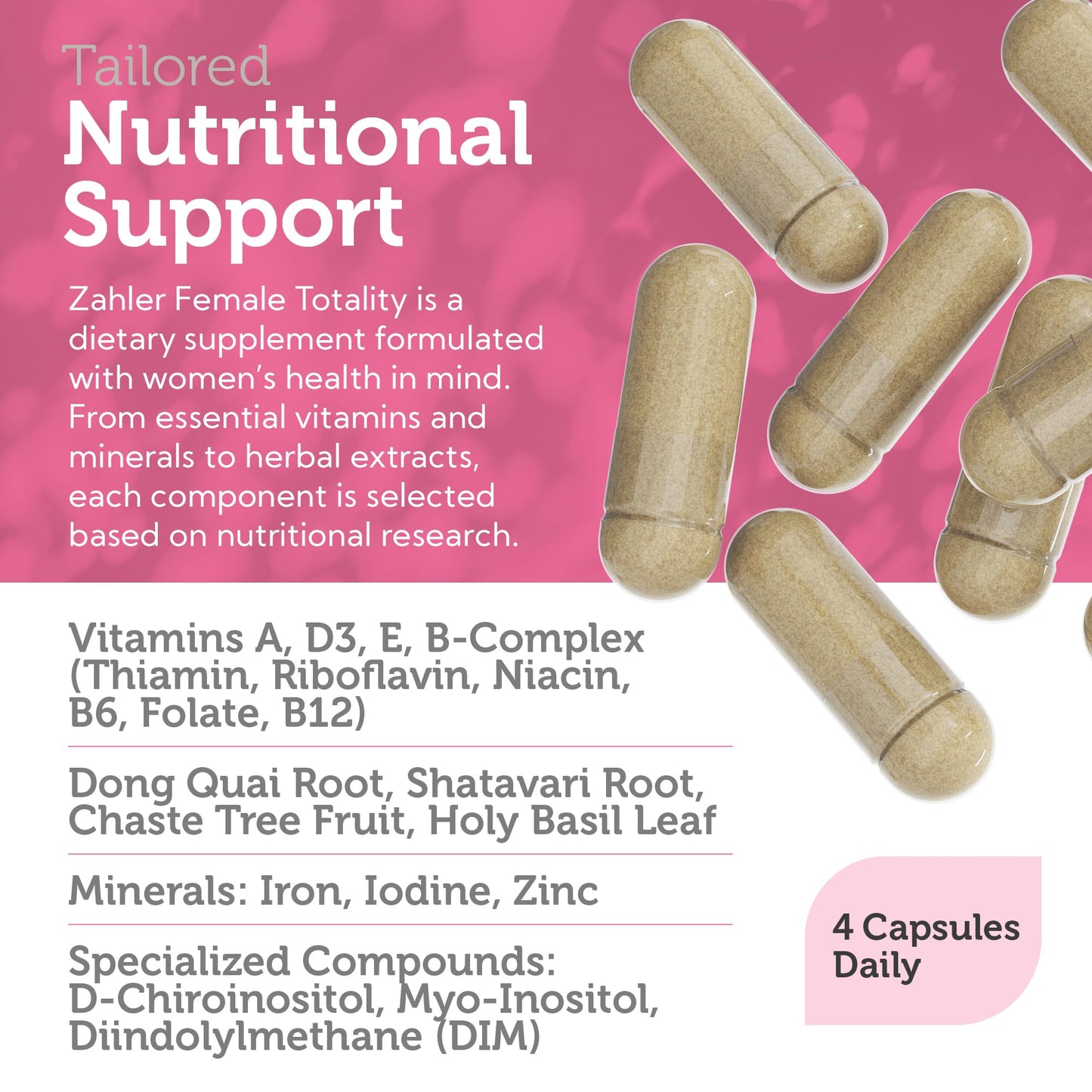 Zahler Female Totality 120 Capsules