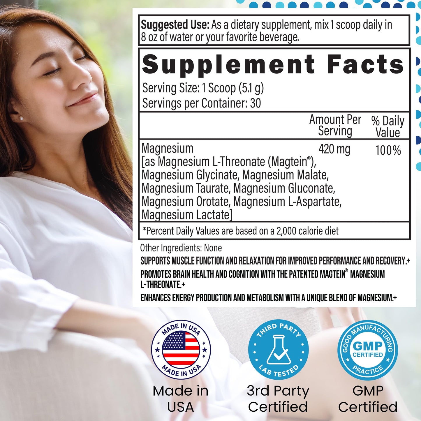 Outback Naturals Magnesium Complex Powder, 30 Servings