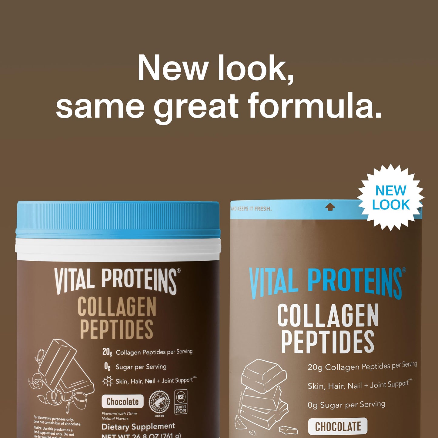 Vital Proteins Collagen Peptides Powder Chocolate, 28 Servings