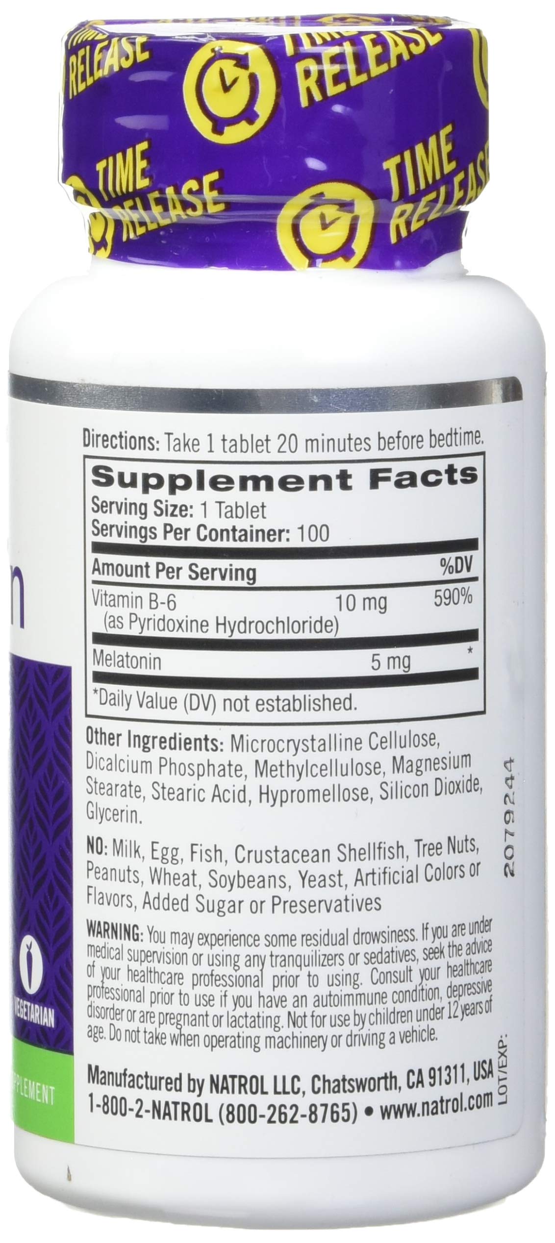 Natrol Melatonin Time Release Tablets 90