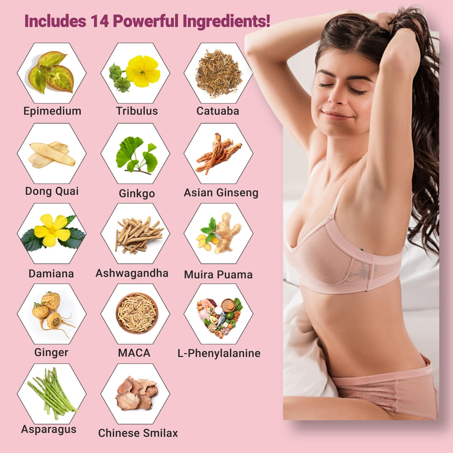EPN Supplements Libido Glow Girl Capsule, 60 Pills