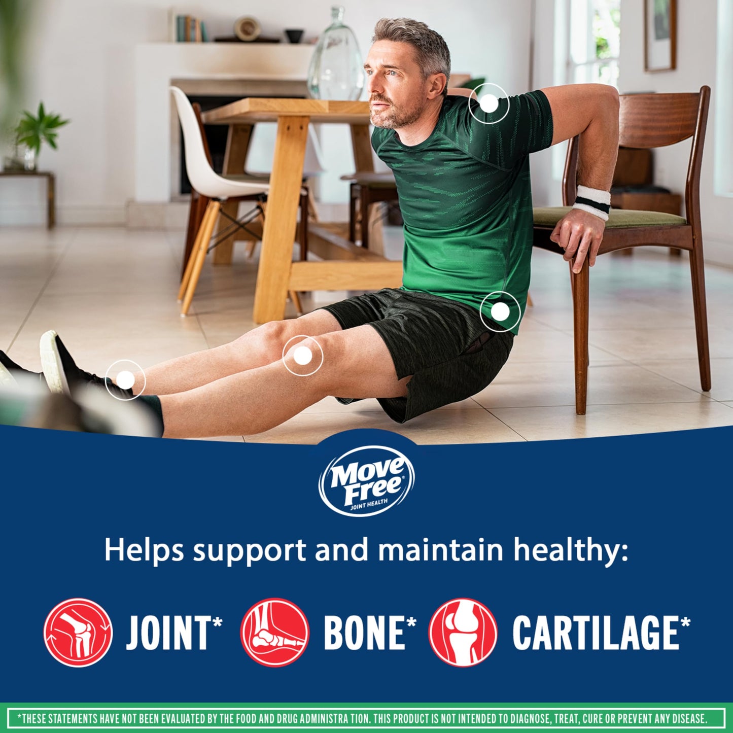 Move Free Advanced Joint Support, Glucosamine, Chondroitin + MSM Tablets 120