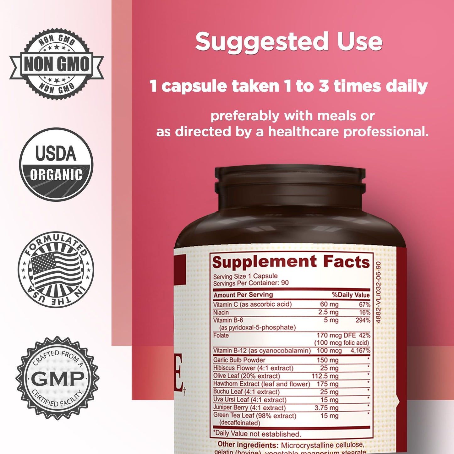 AMVILAB Blood Pressure Health 90 Capsules