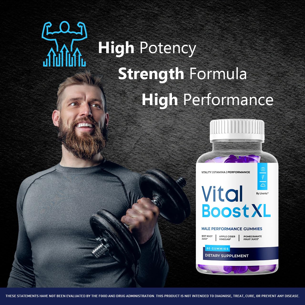 LIVORKA Vital Boost XL, 120 Gummies