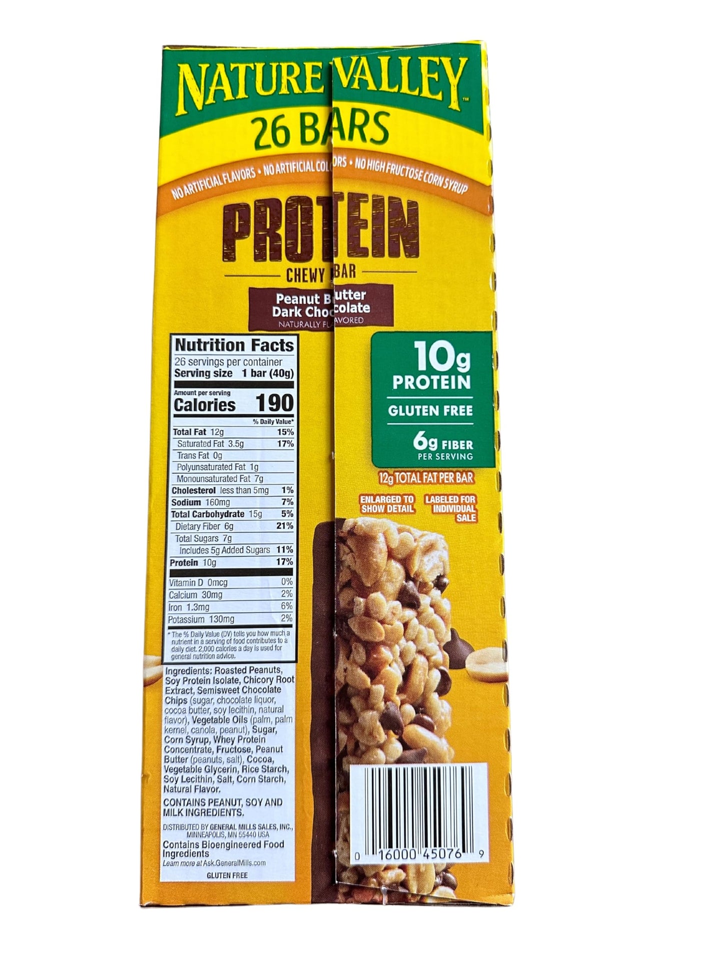 Nature Valley Protein Chewy Bars Peanut Butter Chocolate, 26 ct