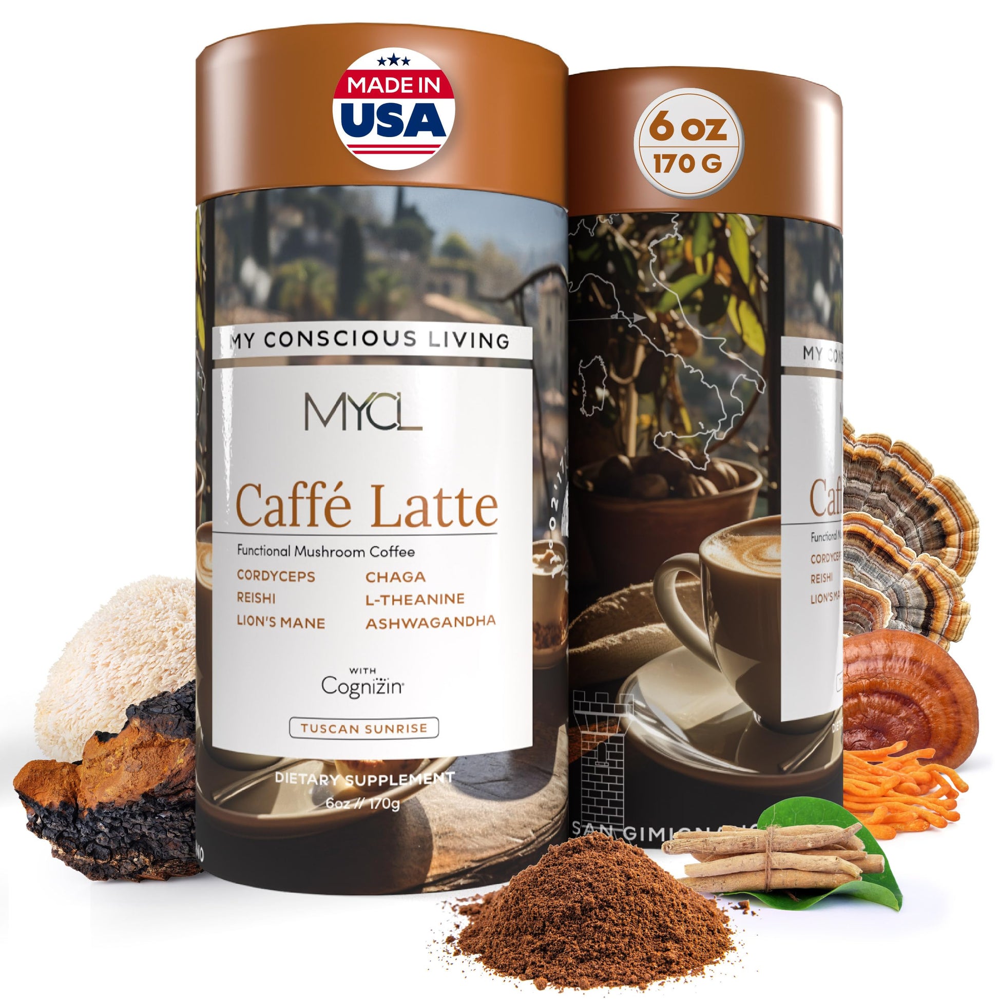 MYCL Cognizin Mocha Latte Mushroom Coffee Powder 6