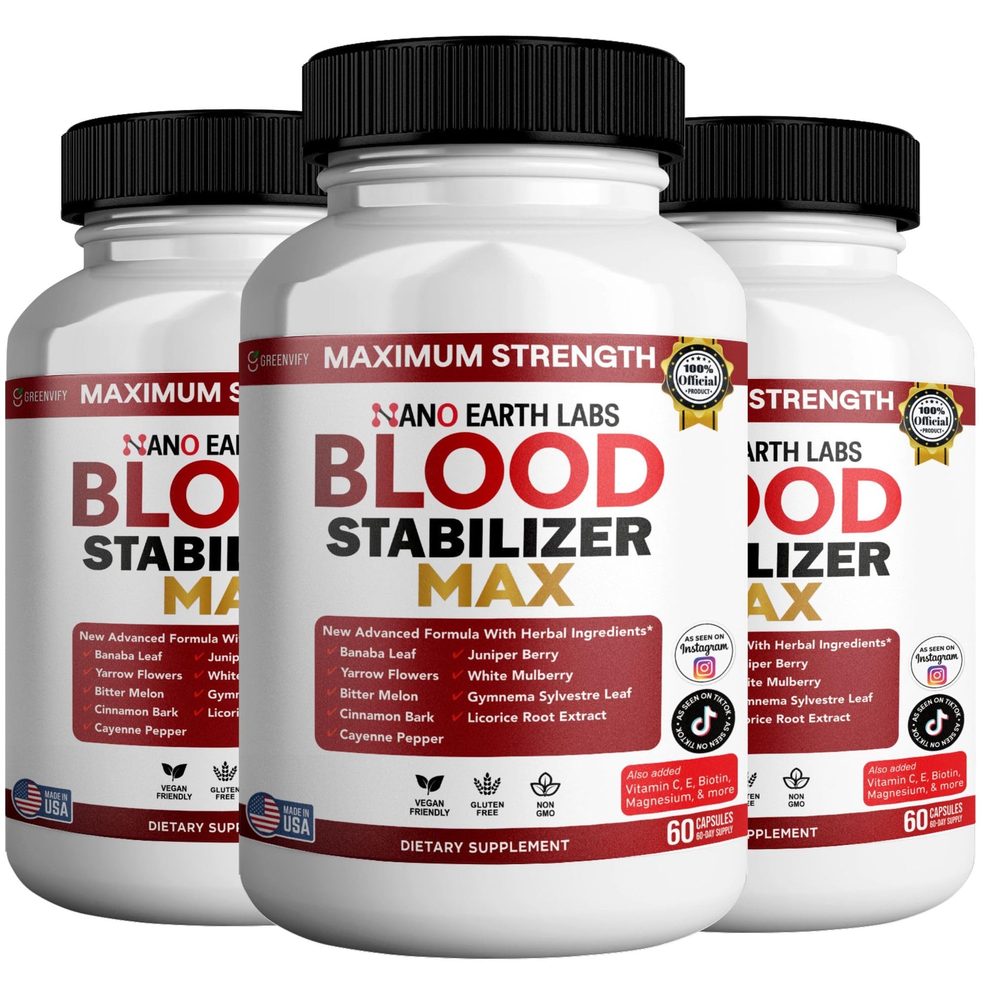 GREENVIFY Blood Stabilizer Max Capsules 180 Count
