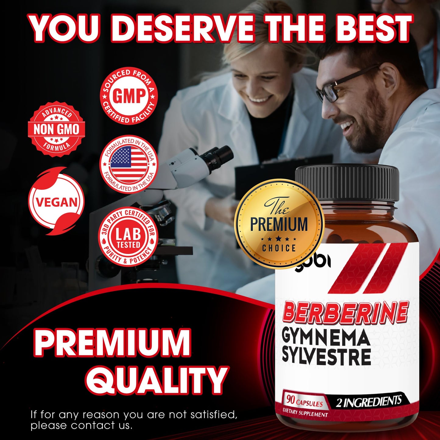 Agobi Berberine Supplements 500mg with Gymnema Sylvestre - Super Concentrated Formula for Immune System, Circulation Health, Digestive & Energy Production Capsules 90