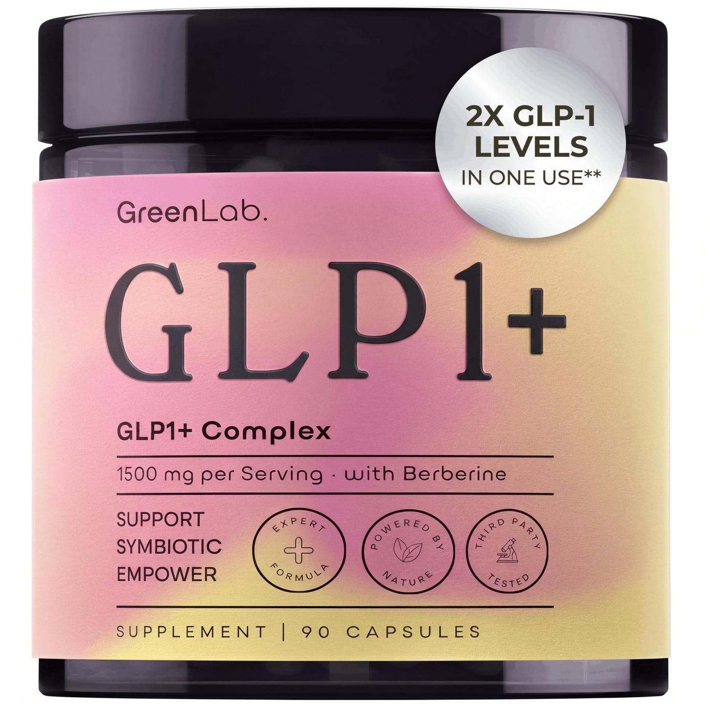 GreenLab GLP-1 Supplement for Women & Men 90 Capsules