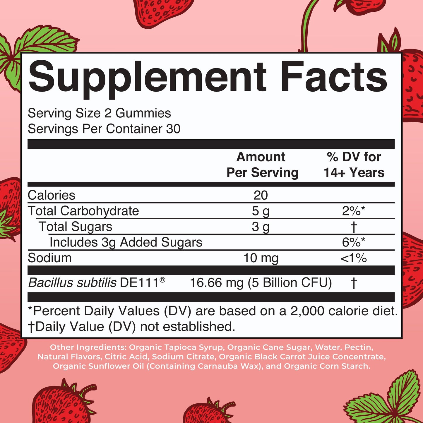 MARYRUTH'S USDA Organic Probiotic Gummies 60 Count