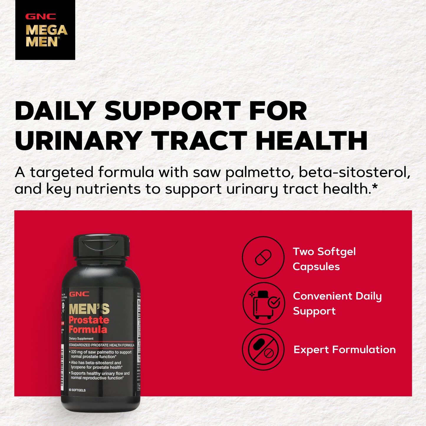 GNC Men's Prostate Formula Softgels 60