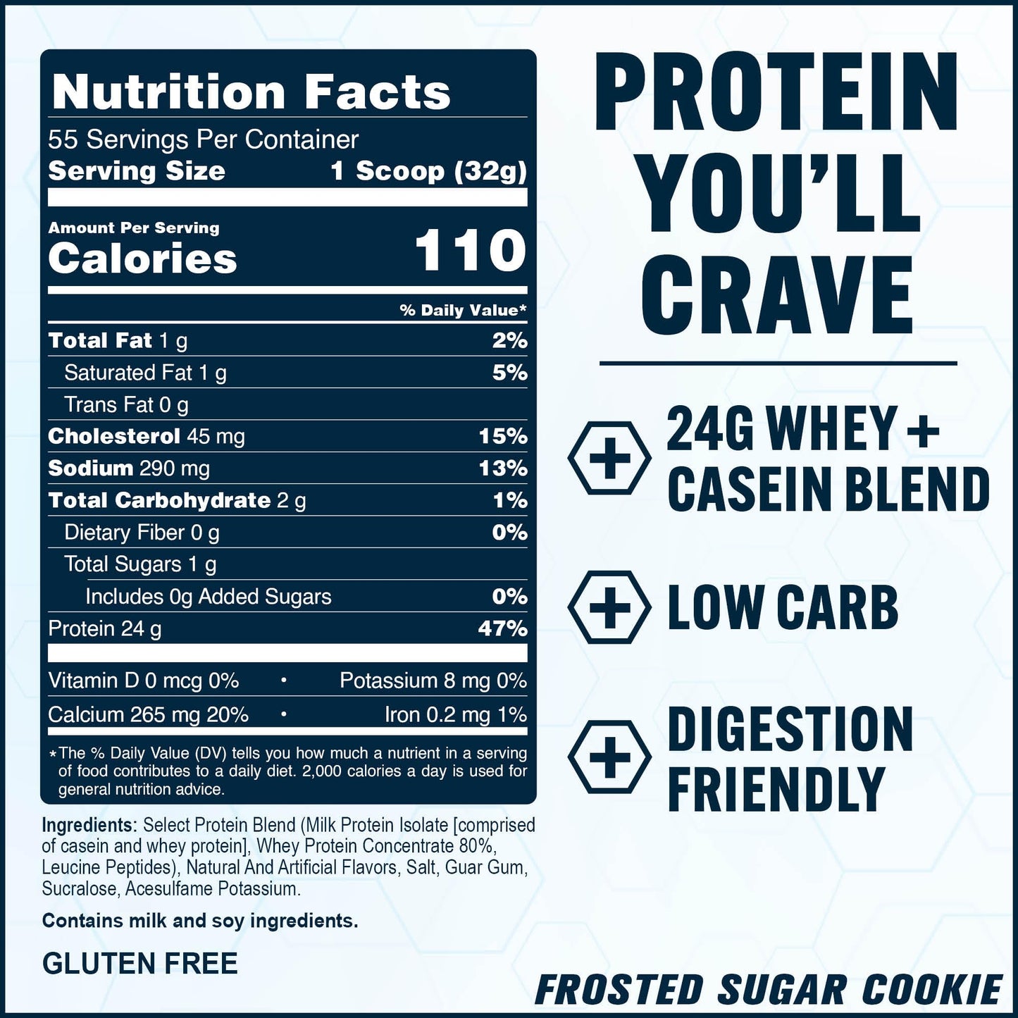 PEScience Select Protein Powder, Whey and Casein Blend, 55 Servings
