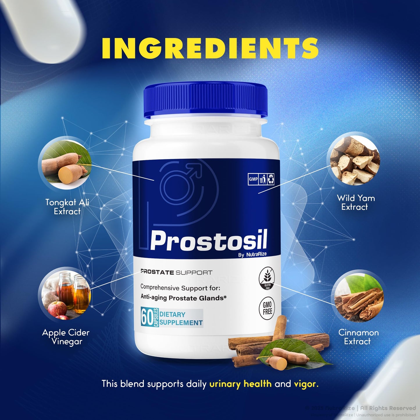 NutraRize Prostosil Capsules 300 Capsules