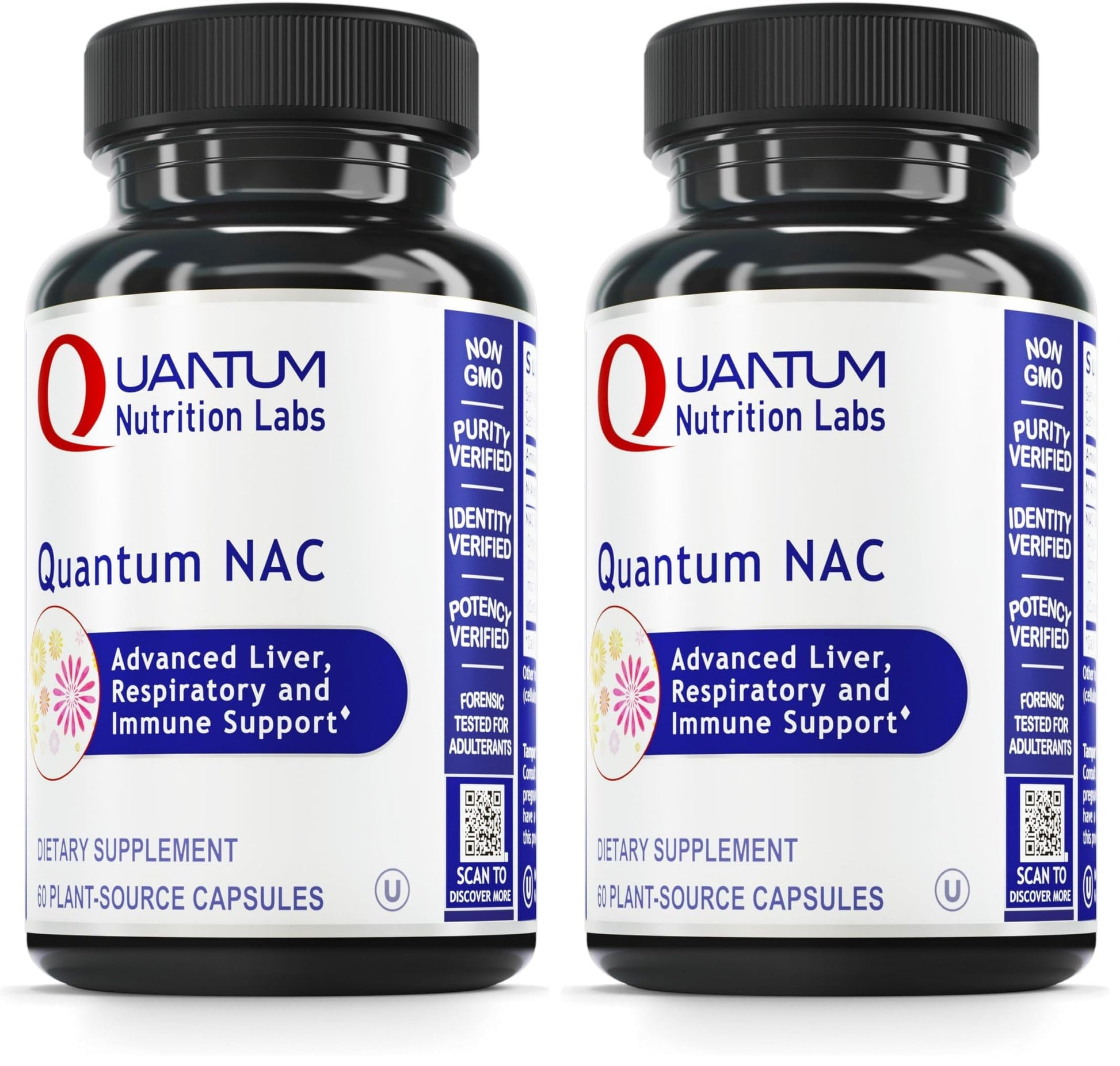 Quantum Nutrition NAC N-Acetyl-L-Cysteine Capsules, 300mg per Capsule, 120 Capsules